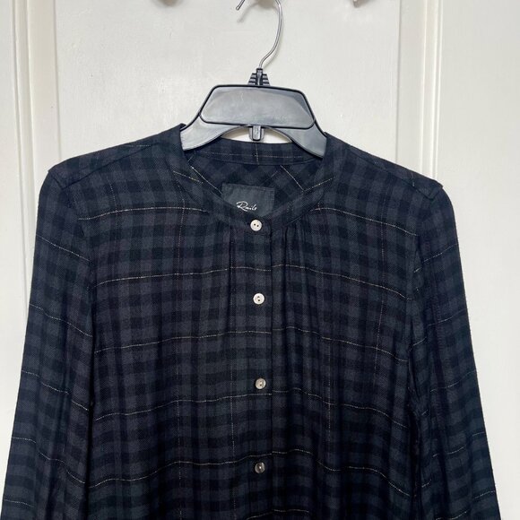 Rails Eloise‎ Long Sleeve Top in Onyx Lurex Size S - Picture 8 of 14